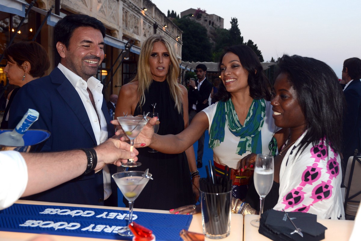 Taormina Film Festival 2015: la Grey Goose Blue Lounge, guest Rosario Dawson, Ellen Pompeo e Patricia Arquette