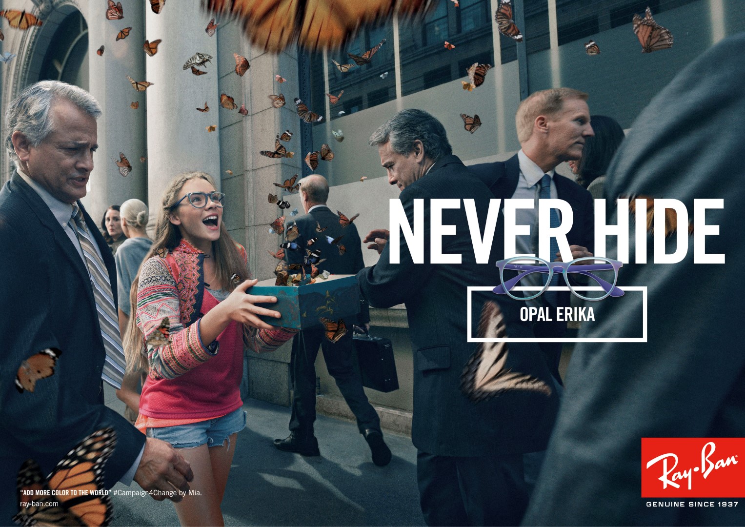 Ray-Ban Never Hide 2015: la nuova campagna #Campaign4change