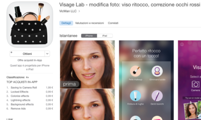 App selfie perfetto Visage Lab