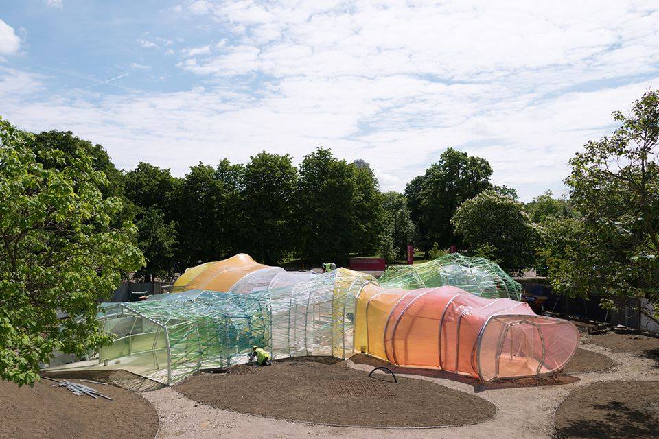 Serpentine Pavilion 2015, l’allestimento di José Selgas e Lucía Cano