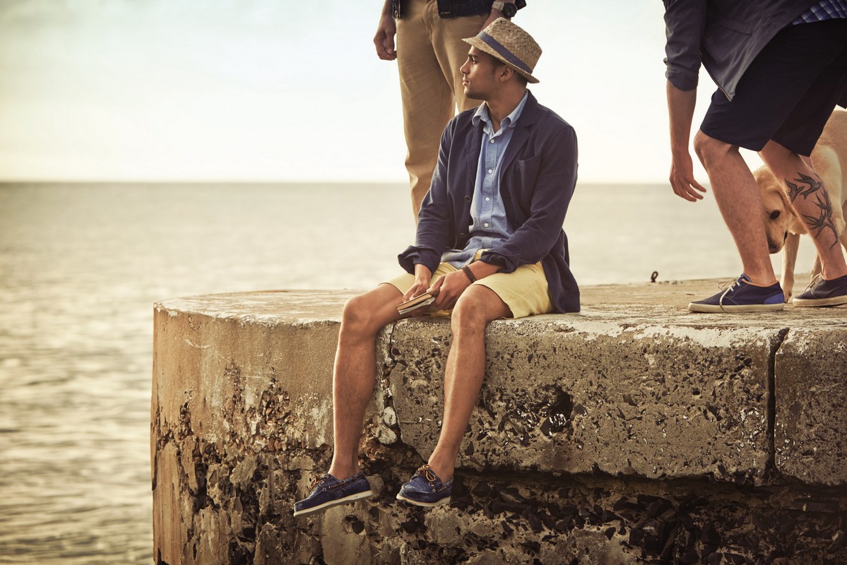 Timberland scarpe da barca: l&#8217;iconica boat shoe si rinnova con il denim, le foto