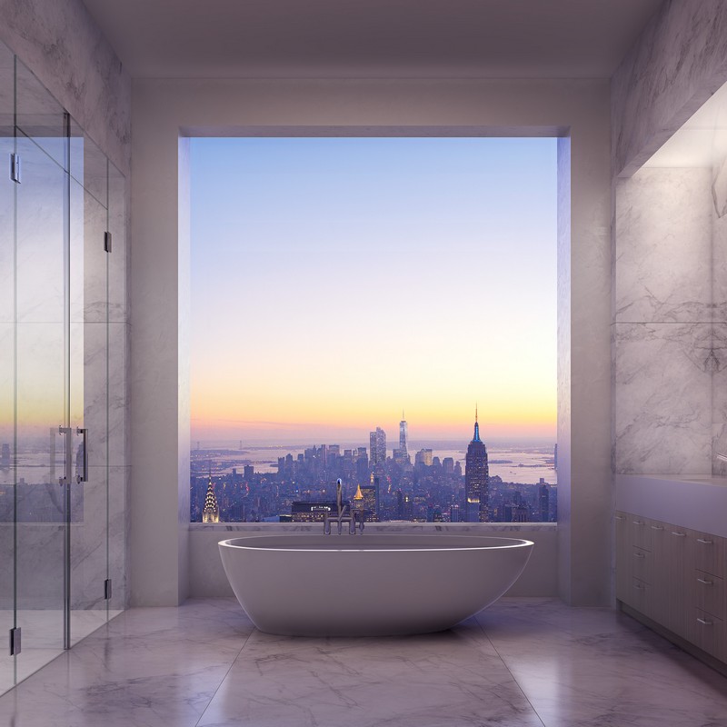 Dornbracht rubinetteria negli appartamenti di 432 Park Avenue New York, le foto