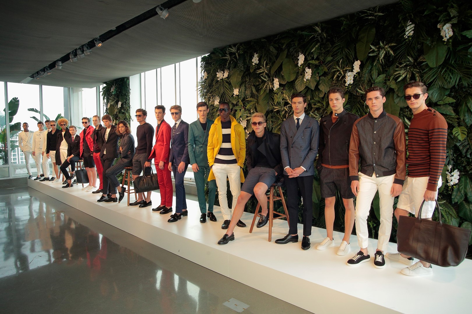 Sfilate moda uomo New York Luglio 2015: la collezione Tommy Hilfiger Tailored e la capsule collection Tommy Hilfiger Tailored TH Flex Rafael Nadal Edition