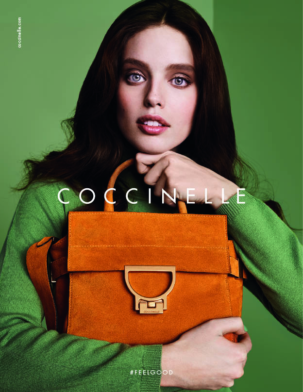 Coccinelle campagna pubblicitaria autunno inverno 2015 2016: testimonial Emily DiDonato