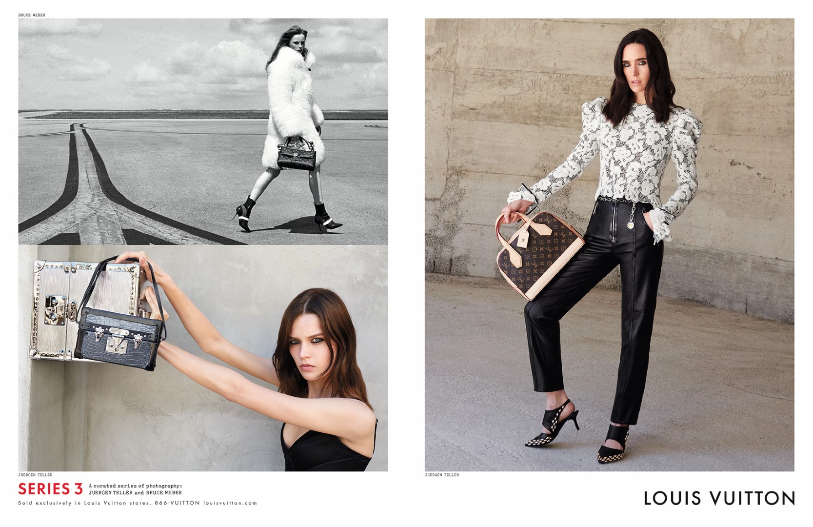 Louis Vuitton campagna pubblicitaria autunno inverno 2015 2016: la Series 3 scattata da Juergen Teller e Bruce Weber