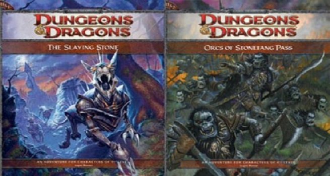 Dungeons &amp; Dragons: HS1 The Slaying Stone e HS2 Orcs of Stonefang Pass