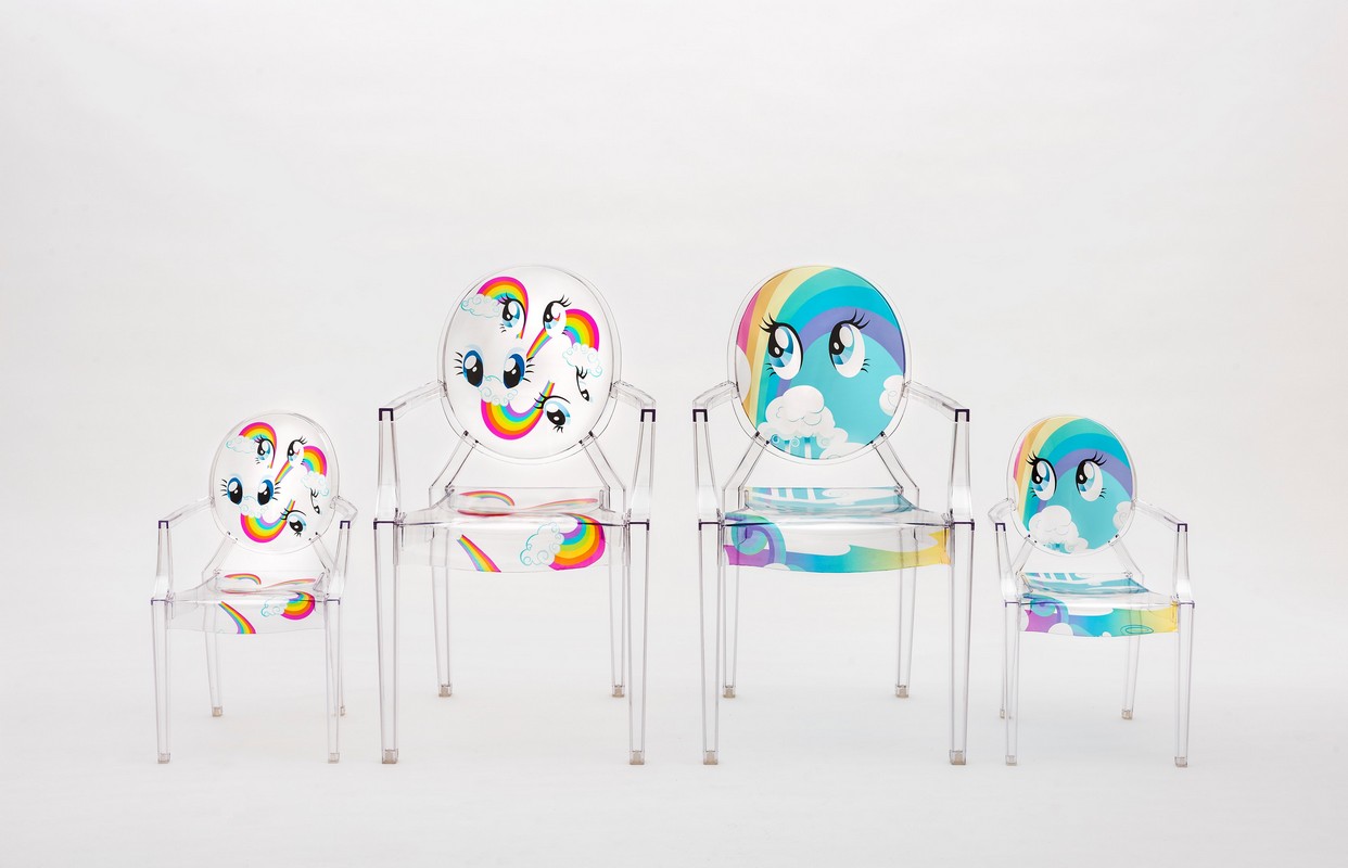 Kartell sedie: l&#8217;incontro con My Little Pony e Luisaviaroma per una collezione in edizione limitata, le foto