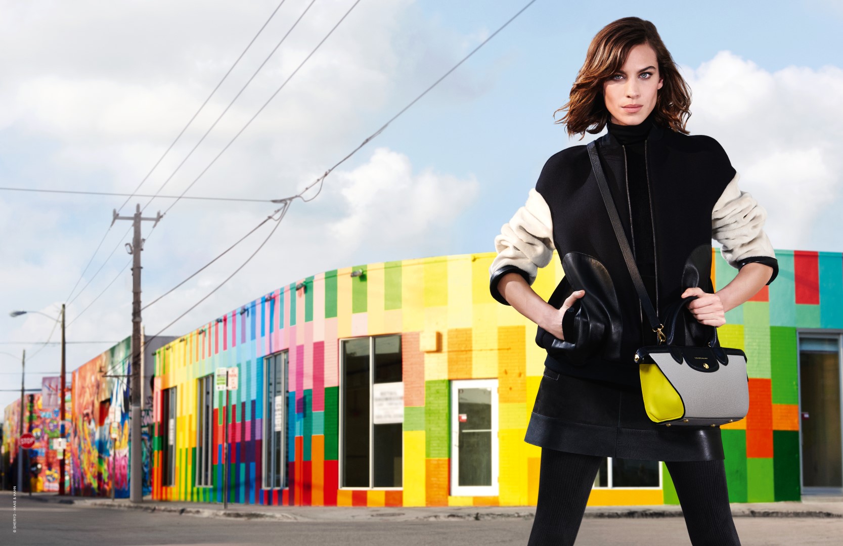 Longchamp campagna pubblicitaria autunno inverno 2015 2016: testimonial Alexa Chung