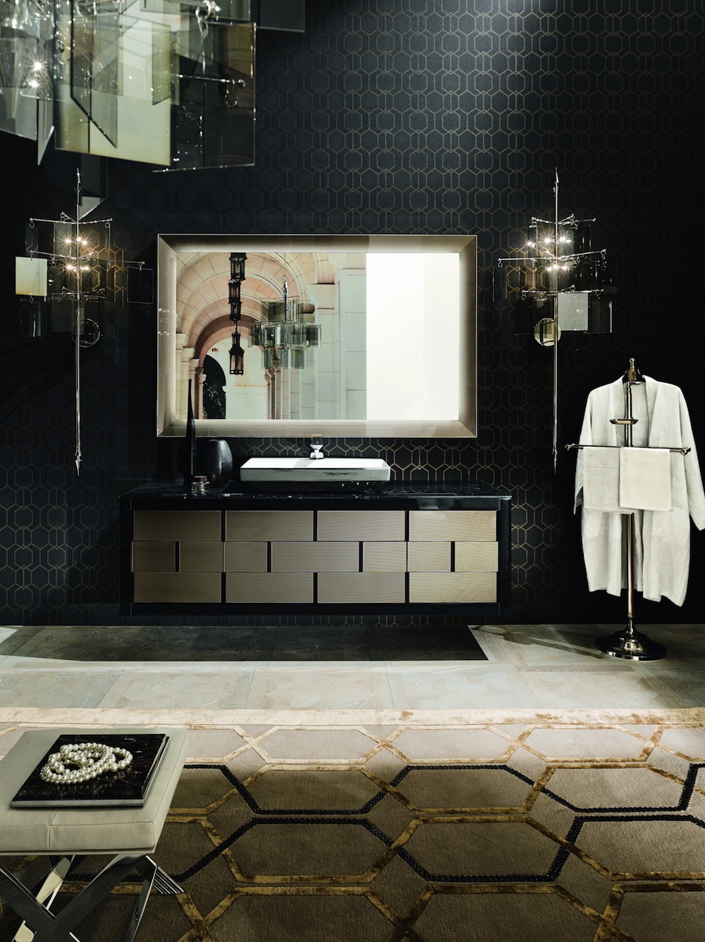 Arredo bagno deluxe in stile anni 30, è la linea Ritz di Milldue Mitage