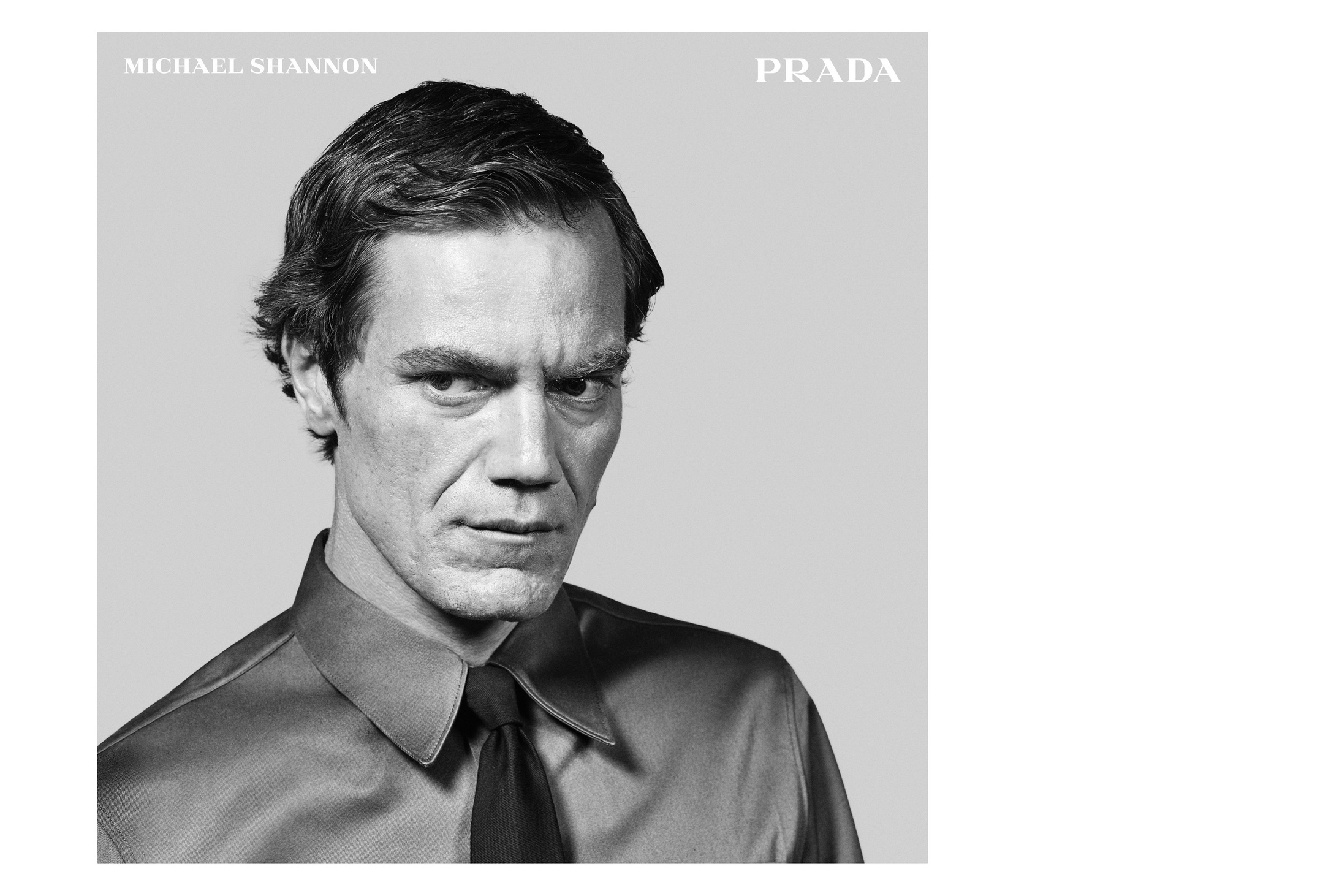 Prada campagna pubblicitaria Uomo autunno inverno 2015 2016: testimonial Scoot McNairy, Michael Shannon e Tye Sheridan