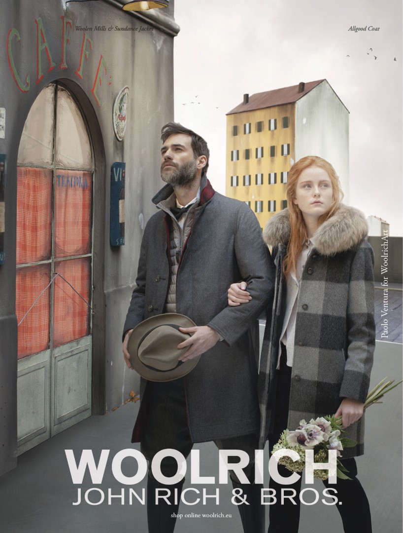 Woolrich John Rich and Bros campagna pubblicitaria autunno inverno 2015 2016: i paesaggi pittorici