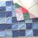 Coperta di patchwork con denim