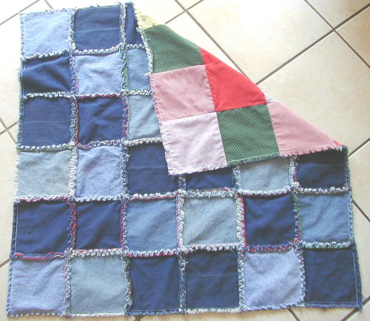 Come fare una coperta di patchwork con il denim