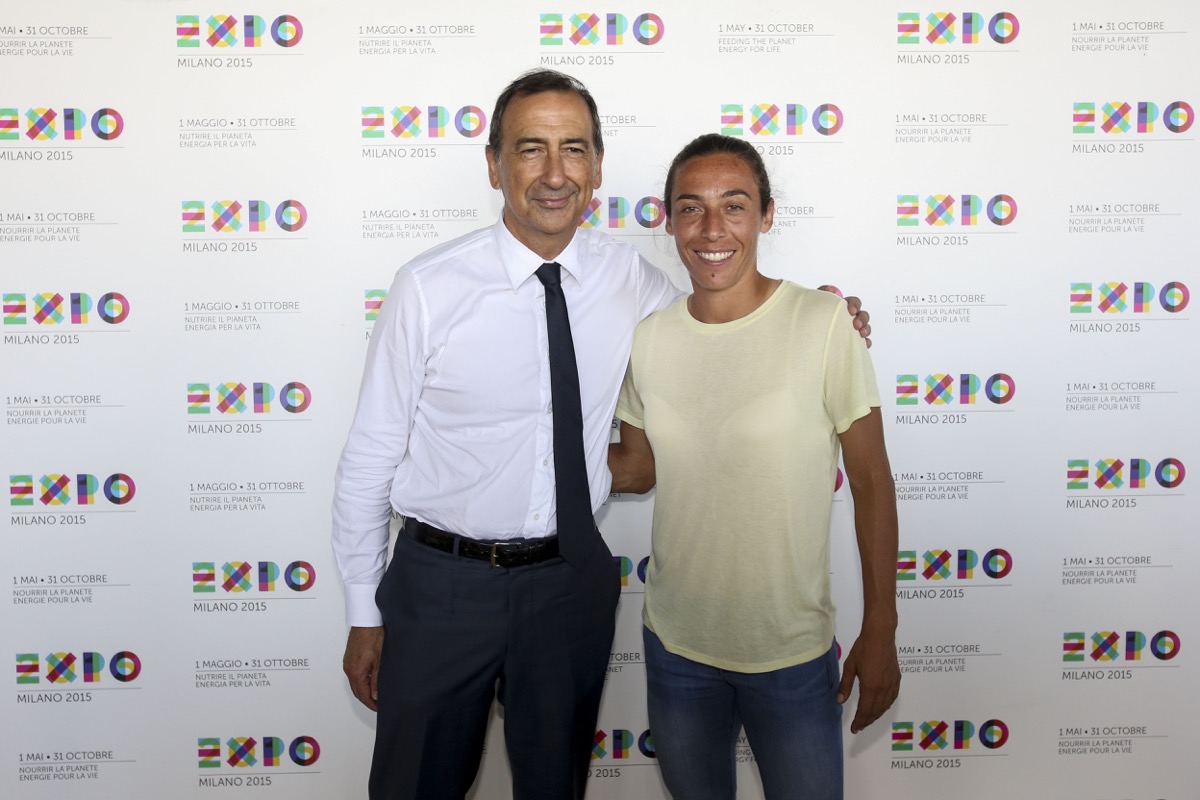 Expo 2015 Francesca Schiavone Giuseppe Sala