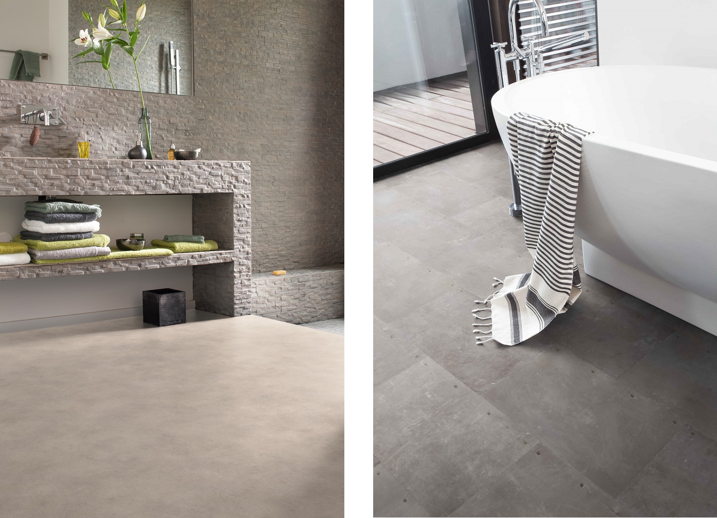 Le superfici bagno in PVC di Gerflor