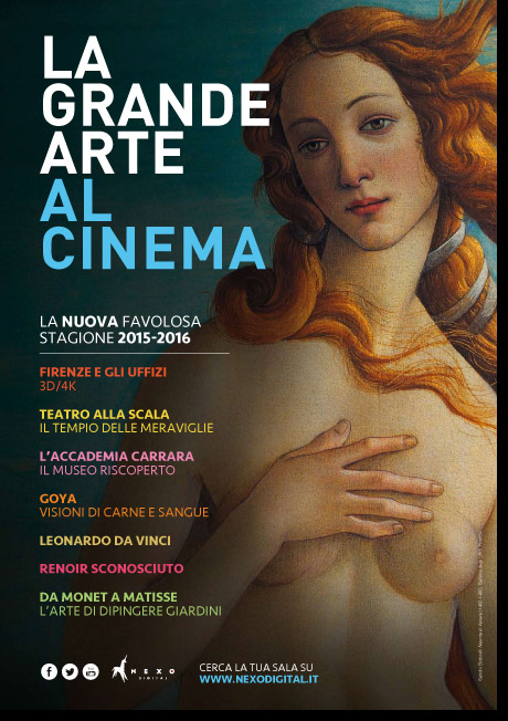 Torna l&#8217;arte al cinema: per la stagione 2015-16  gli Uffizi, Renoir e Goya