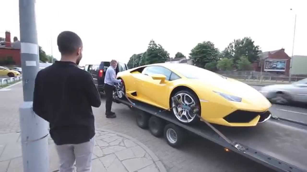 Lamborghini Huracan in consegna