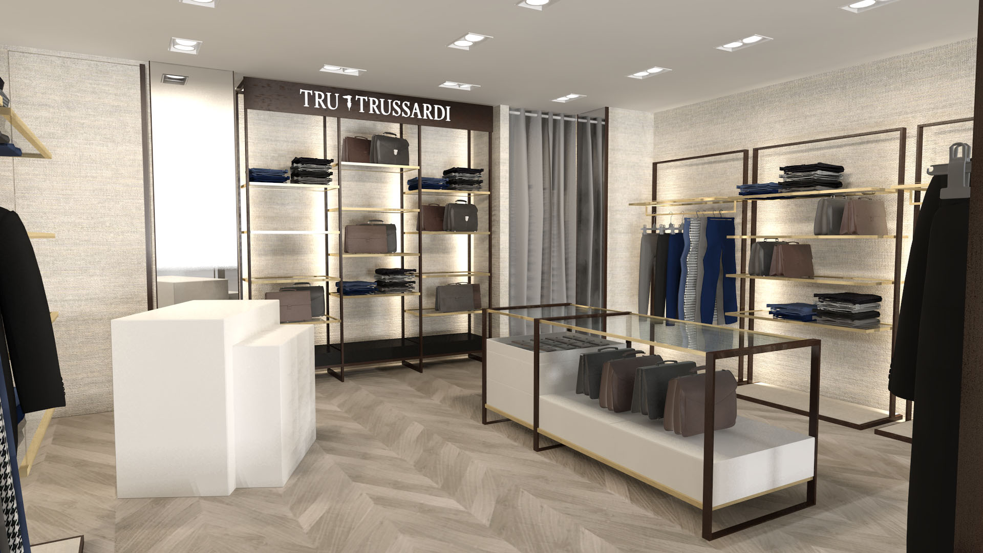 Tru Trussardi Galeries Lafayette Haussmann Parigi: il nuovo corner shop maschile