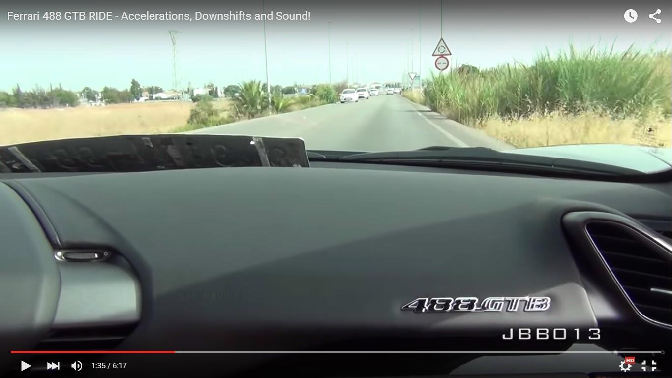 A bordo della Ferrari 488 GTB: musica maestro [Video]