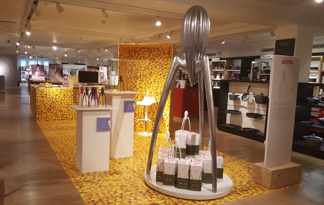 Juicy Salif Starck: Alessi è da Harrods per Timeless Design