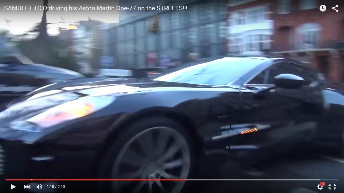 Samuel Eto’o a spasso con la sua Aston Martin One-77 [Video]