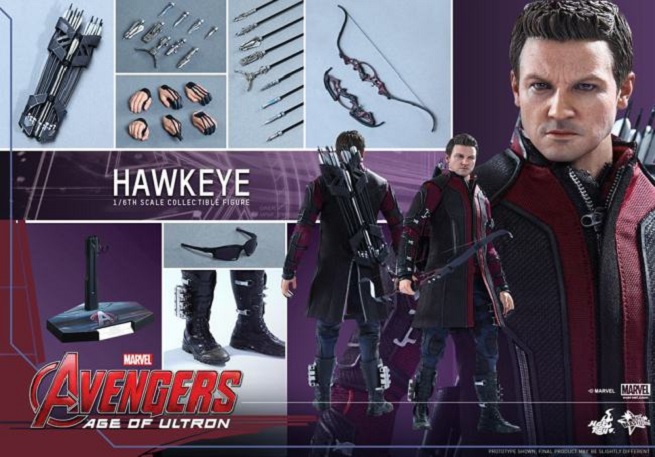 Avengers: Age of Ultron, ecco l&#8217;action figure di Occhio di Falco della Hot Toys