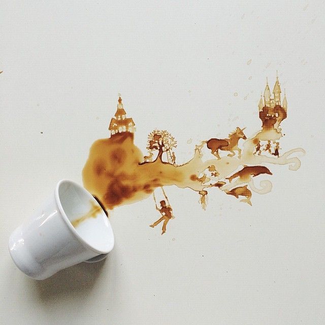 Coffee painting: la tecnica del dipingere col caffè spiegata passo passo