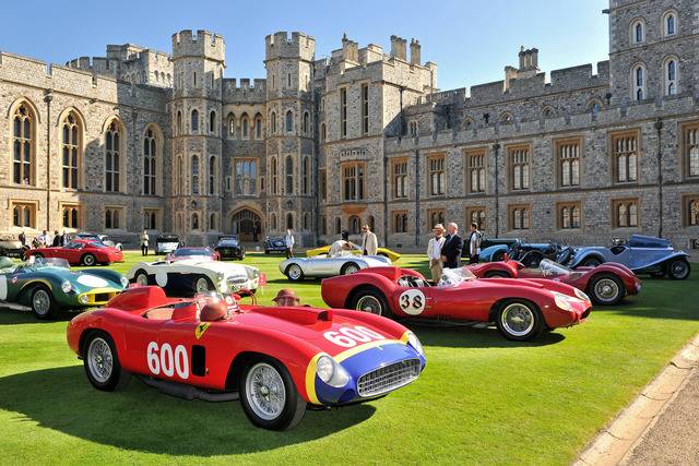Auto d&#8217;epoca: Concours of Elegance al Castello di Windsor