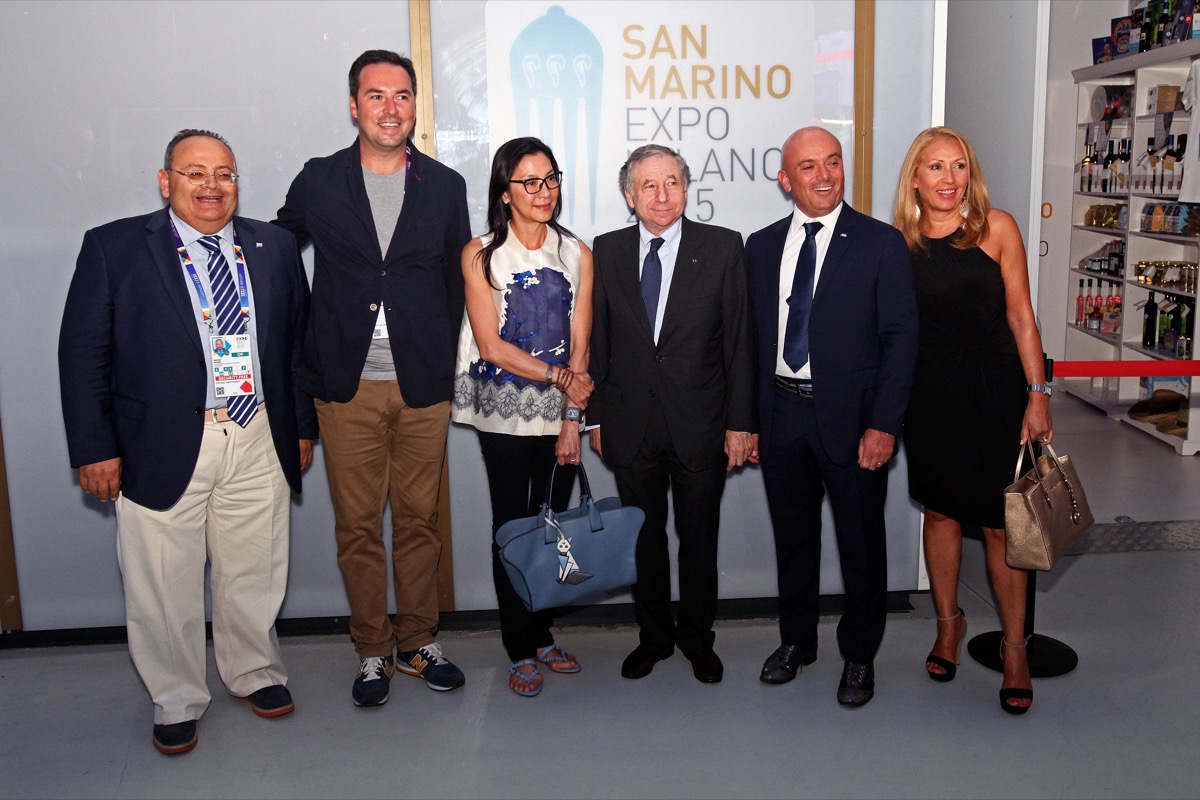Expo Milano 2015: Jean Todt e Michelle Yeoh al Padiglione San Marino