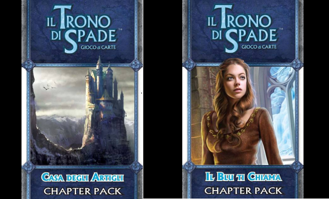 Il Trono di Spade LCG: i chapter pack Casa degli Artigli e Il Blu ti Chiama