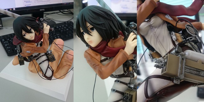 L&#8217;attacco dei giganti: l&#8217;action figure di Mikasa di Pulchra