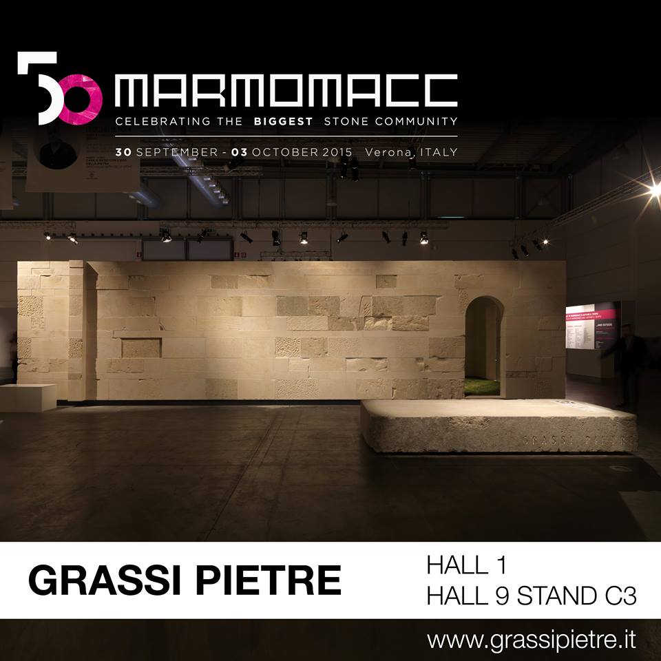 Marmomacc 2015: Grassi Pietre protagonista in due padiglioni