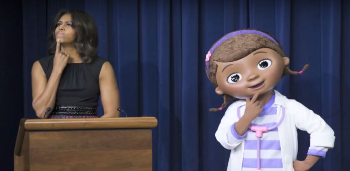 Michelle Obama diventa un cartoon