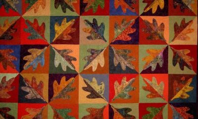 Patchwork, i pattern per l'autunno: foglie colorate