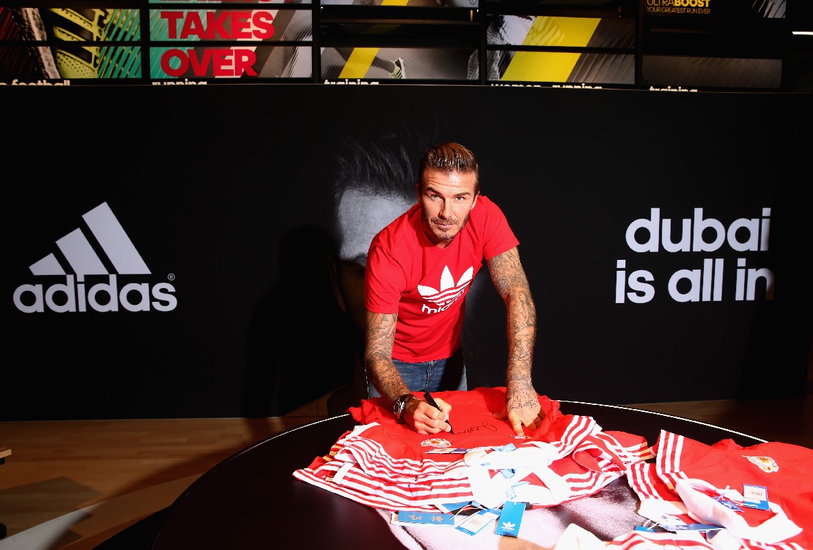 David Beckham adidas: la leggenda del calcio inaugura il nuovo store HomeCourt a Dubai