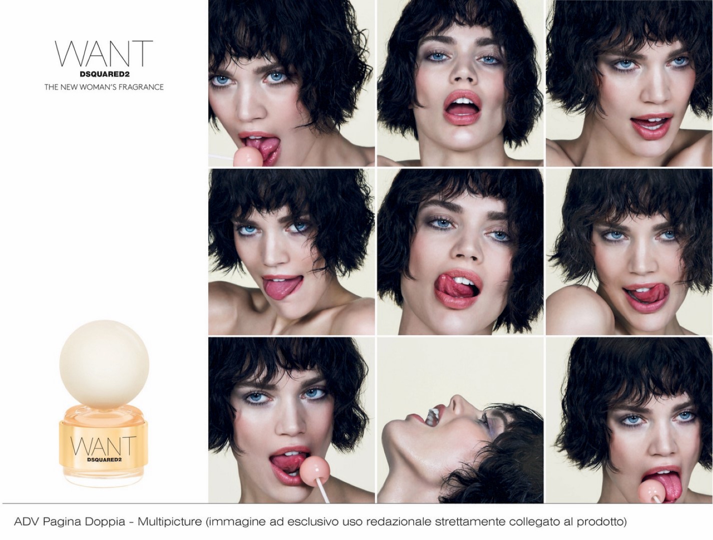 Dsquared2 Want profumo: la nuova fragranza femminile, testimonial Rianne Ten Haken, video e foto