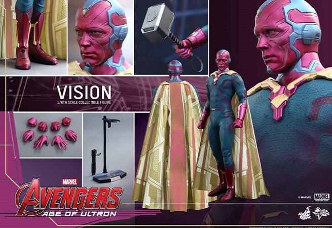 Avengers: Age of Ultron, l&#8217;action figure di Vision di Hot Toys