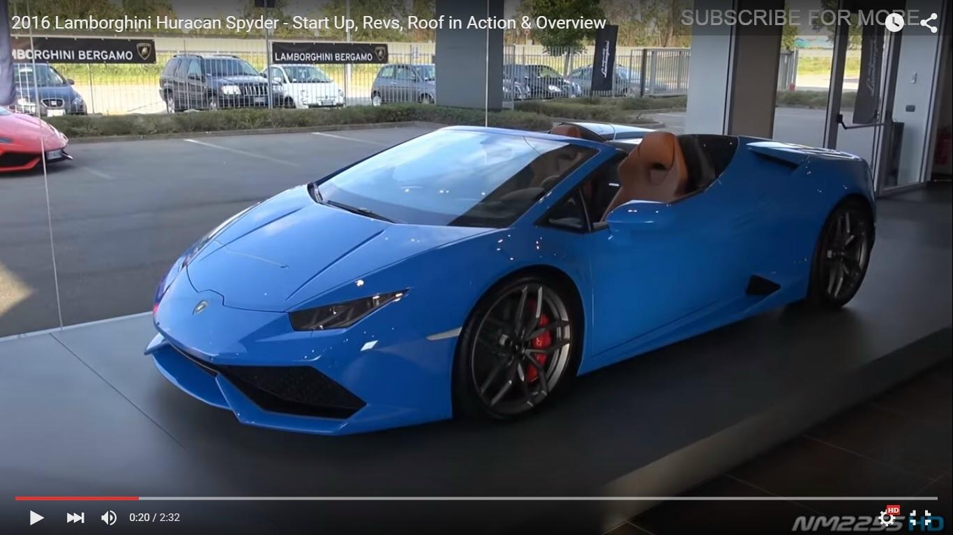 Lamborghini Huracán LP610-4 Spyder e le sue alchimie [Video]