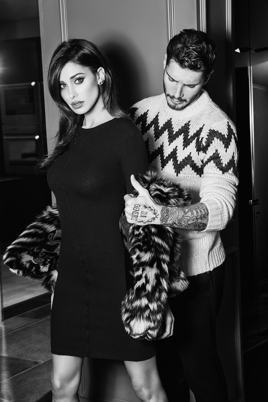 Belen Rodriguez e Stefano de Martino Piazza Italia: i nuovi testimonial della campagna Fashion Family Brand