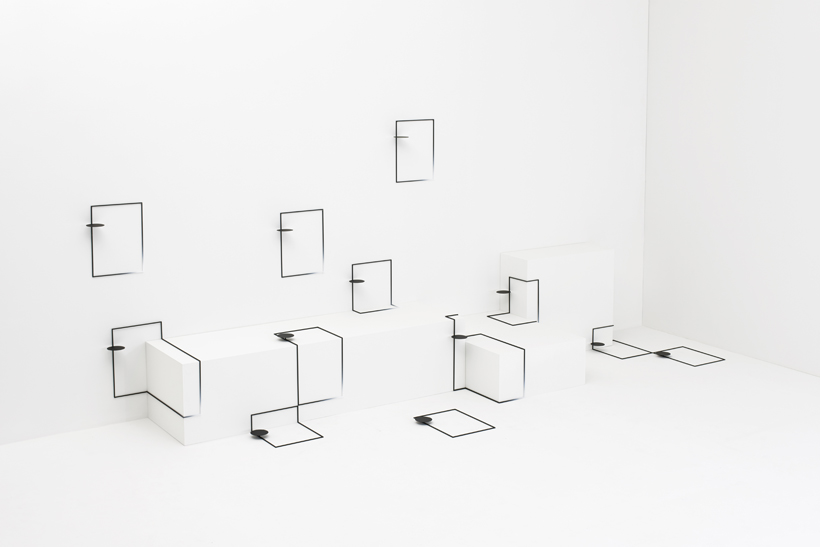 Nendo disegna i tavoli minimal per una mostra di arte contemporanea a Tokyo