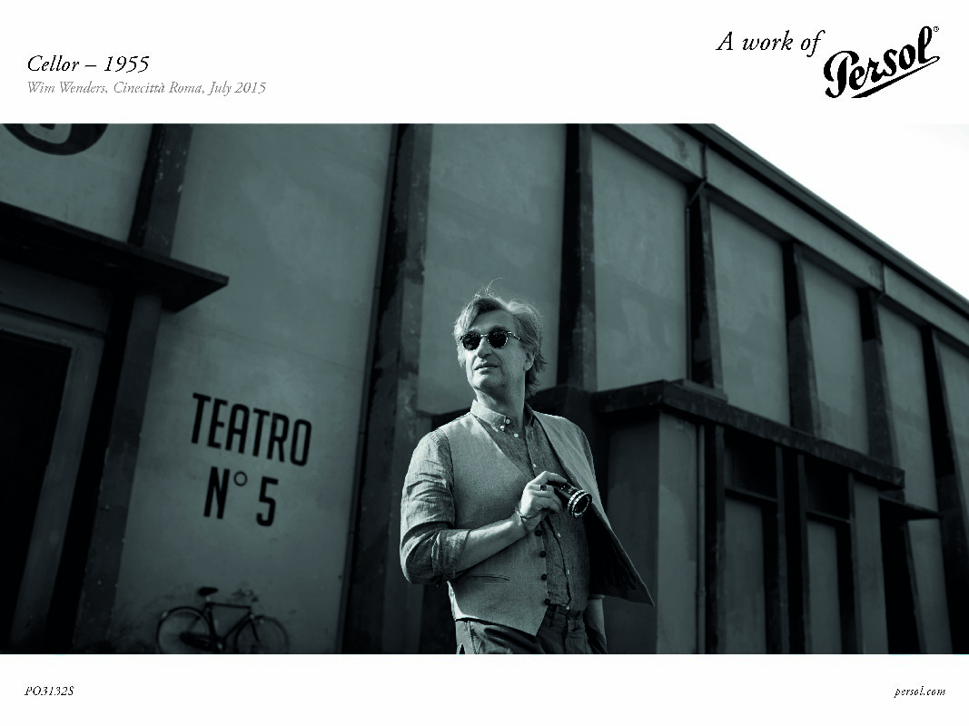 Persol occhiali 2015: Wim Wenders rende omaggio al nuovo Cellor, il party e la campagna