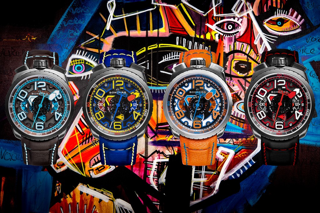 Bomberg Bolt68: nuovi cronografi automatici con i colori di Thomas Mustaki, le foto