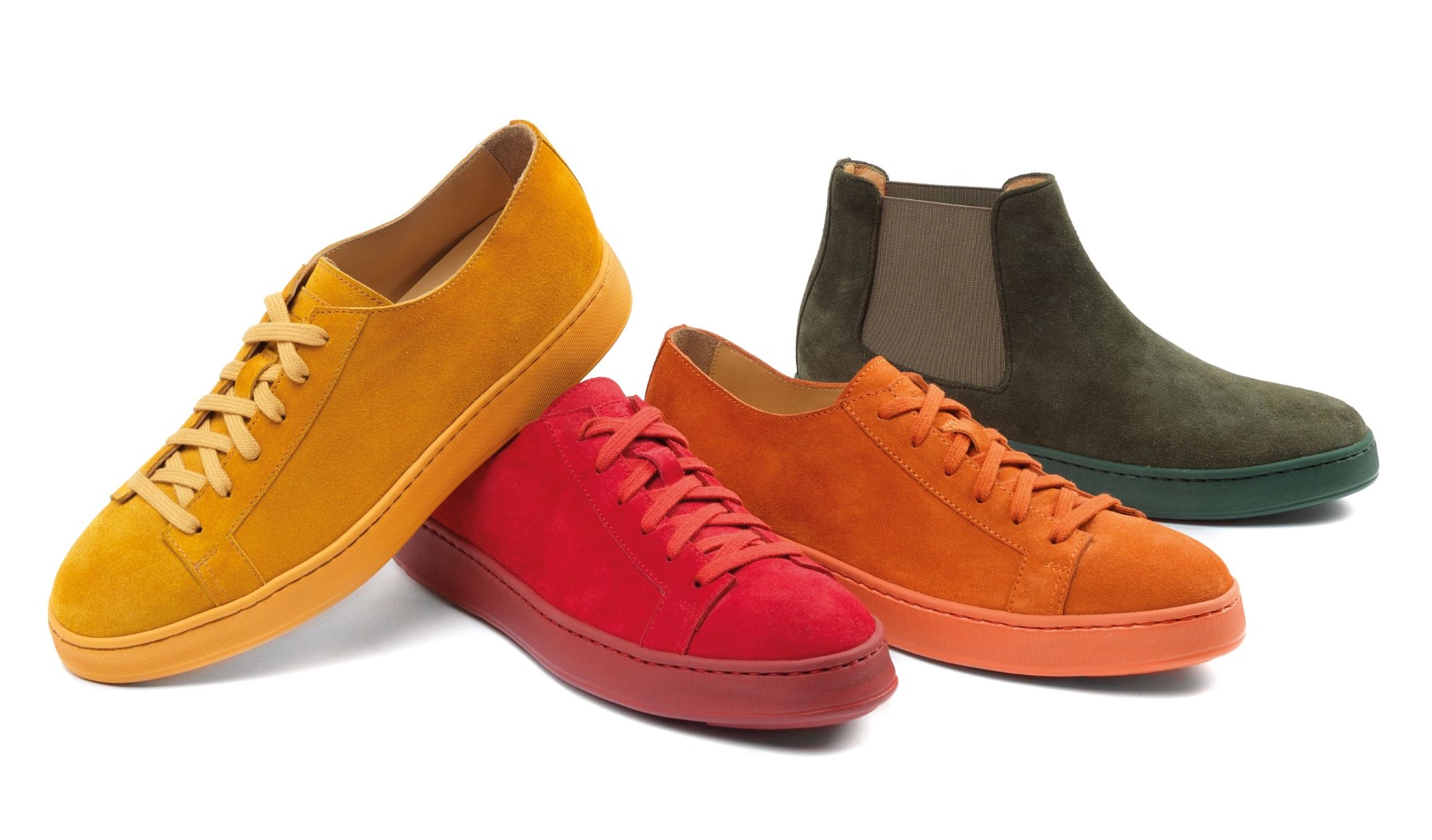 Santoni scarpe autunno inverno 2015 2016: le sneakers flessibili, colorate e super leggere