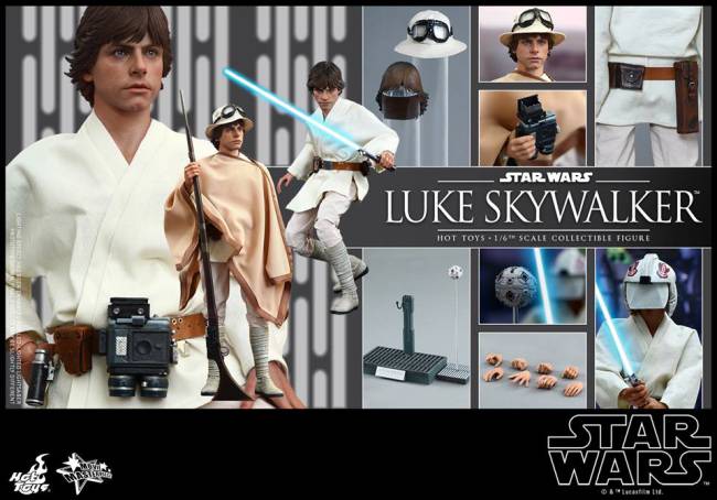 Star Wars: l&#8217;action figure di Luke Skywalker di Hot Toys