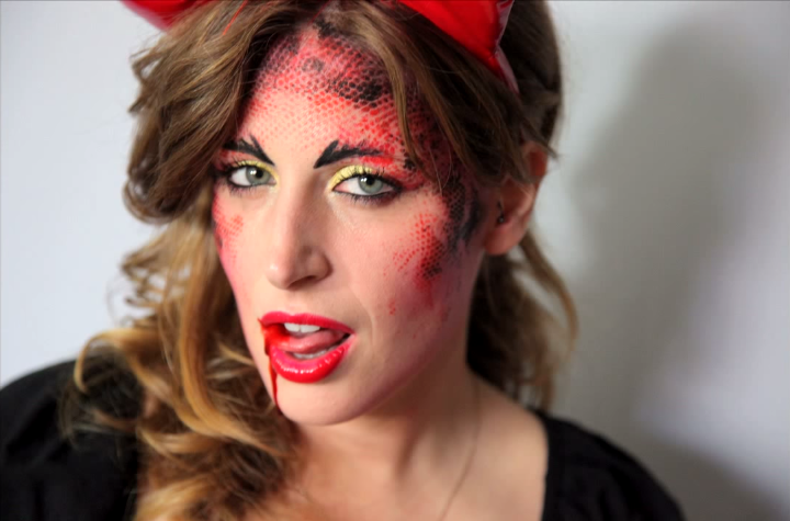 Il trucco da diavolessa by Clio Make up per Halloween