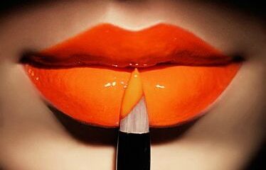 Trucco labbra minerale arancio Halloween