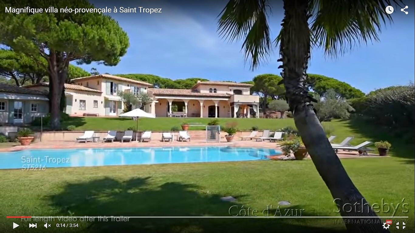 Il sogno di Saint-Tropez in una villa di lusso da cinema [Video]