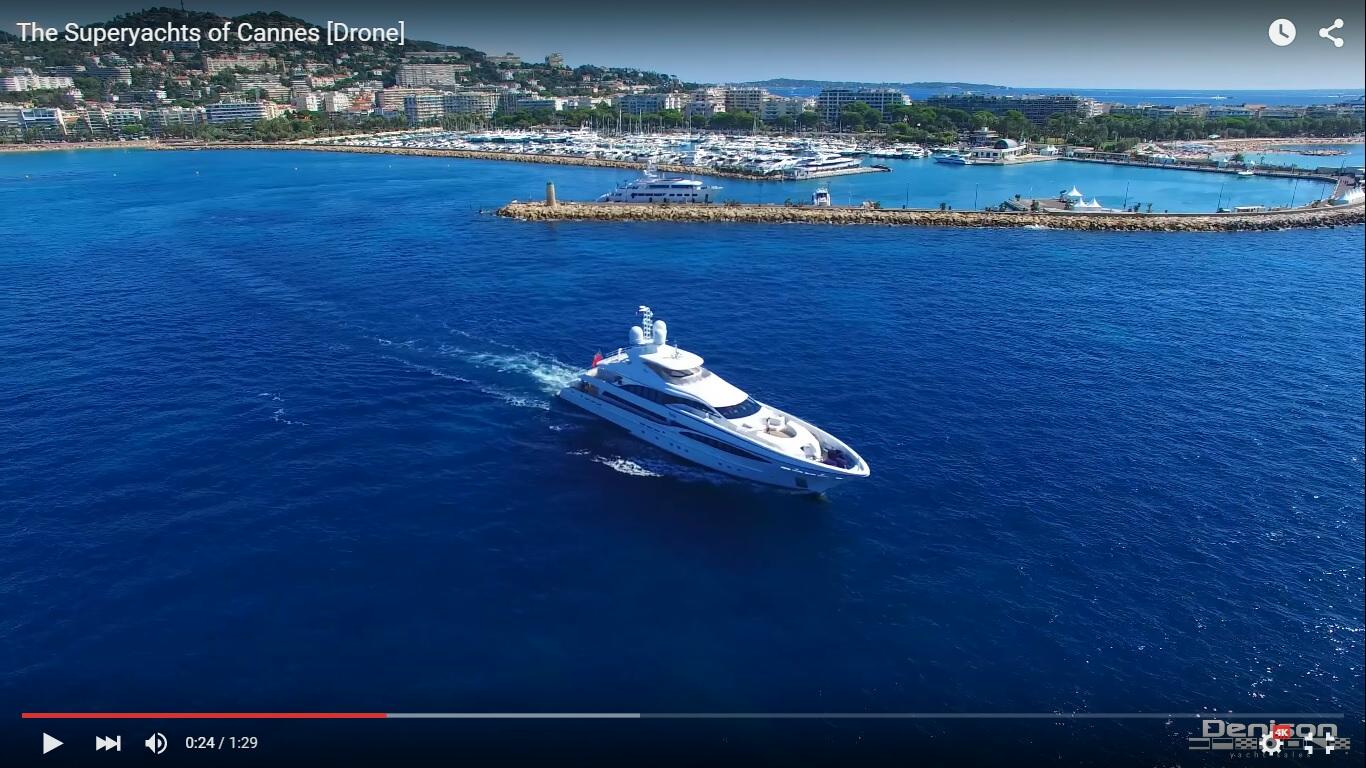 Gli yacht di lusso del Salone Nautico di Cannes 2015 visti da un drone [Video]