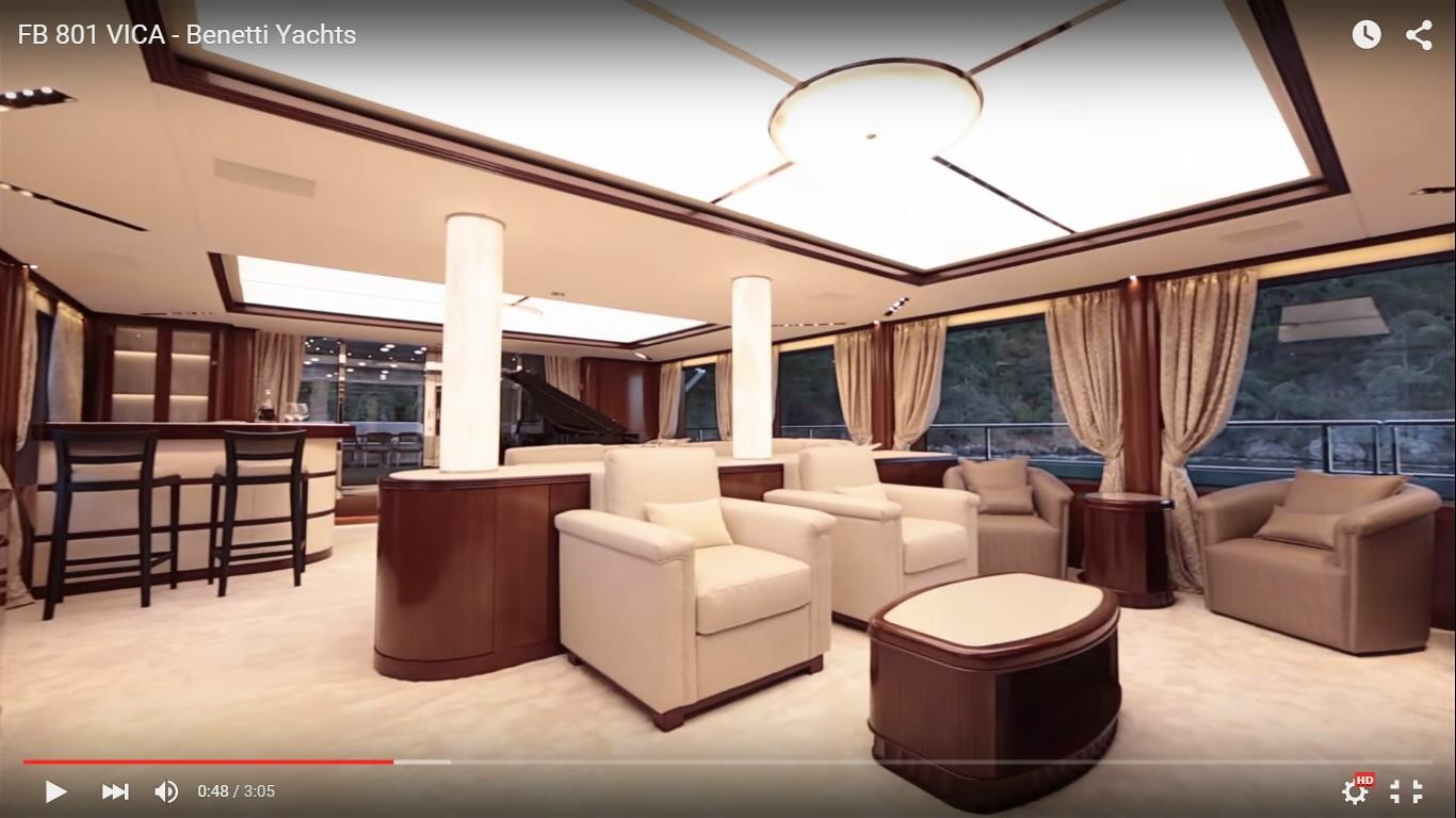 Yacht di lusso Benetti Vica in tutto il suo splendore [Video]