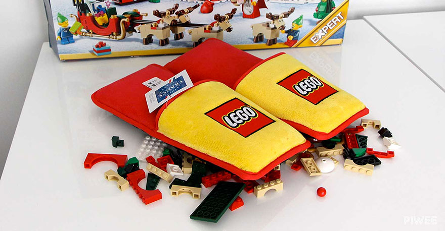 Pantofole anti-Lego per difendersi dai mattoncini